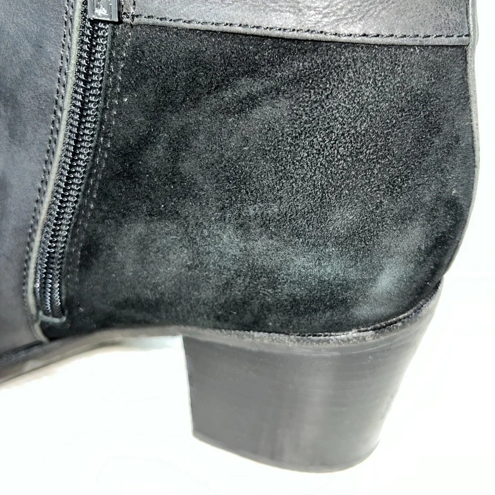 Sperry Women's Ambrose Ankle Boots Size 9.5 M Black‎ Suede Leather STS90524